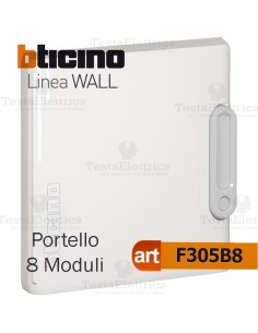 Portello bianco per Centralino da parete 8 Moduli serie Wall Bticino f305b8