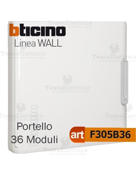 Portello bianco per Centralino da parete 36 Moduli serie Wall Bticino