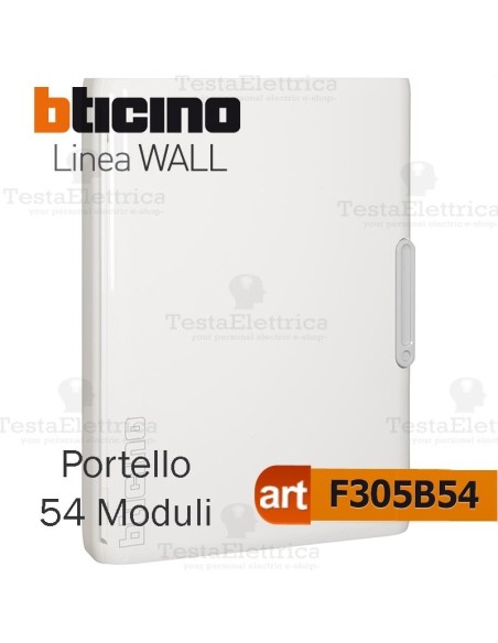 Portello bianco per Centralino da parete 54 Moduli serie Wall Bticino