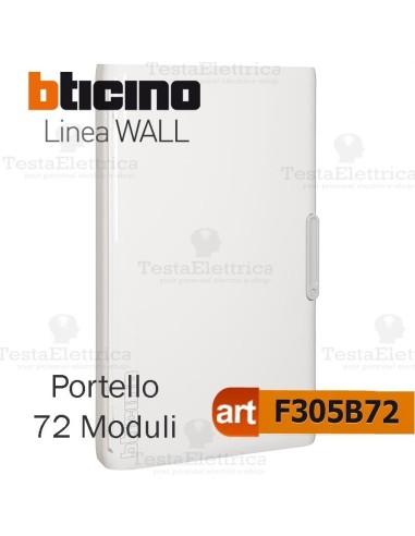 Portello bianco per Centralino da parete 72 Moduli serie Wall Bticino
