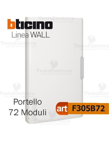 Portello bianco per Centralino da parete 72 Moduli serie Wall Bticino