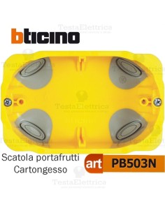 Scatola da incasso cartongesso portafrutti 3 moduli PB503N bticino 