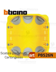 Scatola da incasso cartongesso portafrutti 3+3 moduli PB526N bticino