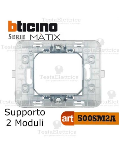 Supporto 2 moduli Bticino Matix