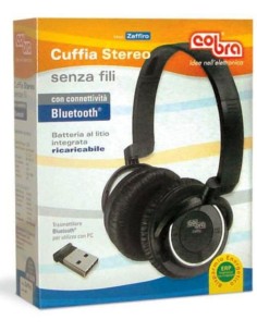Cuffie multimediali wireless Bluetooth® Zaffiro Cobra 2