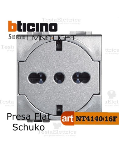Presa FLAT standard tedesco Tech Bticino LivingLight