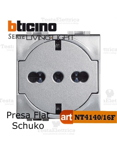 Presa FLAT standard tedesco Tech Bticino LivingLight