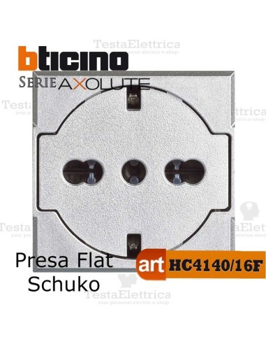 Presa FLAT standard tedesco Tech Bticino Axolute