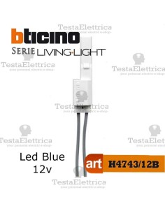 Spia Led Blu 12Vac per moduli Assiali Bticino