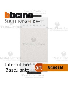 bticino n4001n Interruttore Bianco LivingLight