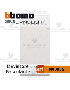 Deviatore 1P 16 AX 250 Vac  Bianco Bticino LivingLight