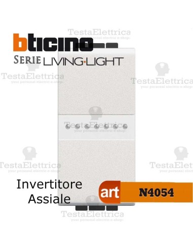 Invertitore assiale 1P  Antracite Bticino LivingLight