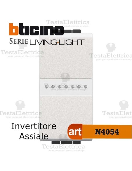 Invertitore assiale 1P  Antracite Bticino LivingLight