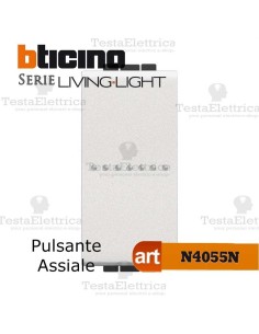 Pulsante assiale 1P  Bianco Bticino LivingLight