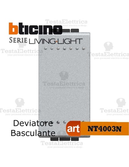 Deviatore 1P 16 AX 250 Vac  Bianco Bticino LivingLight