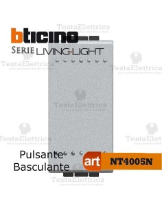 Pulsante 1P NO 10 A 250 Vac - Tech Bticino LivingLight