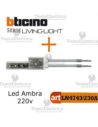 Deviatore assiale 1P  Bianco Bticino LivingLight