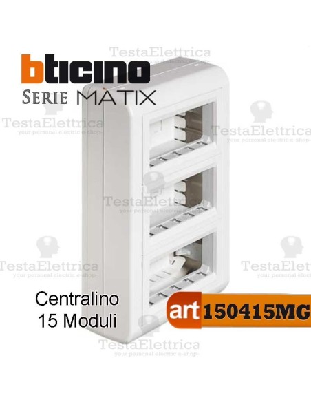 Centralino a parete per 15 Moduli Matix Bticino