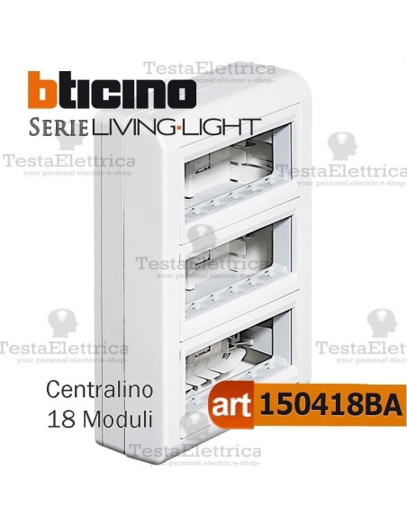 Centralino a parete per 18 Moduli LivingLight Bticino