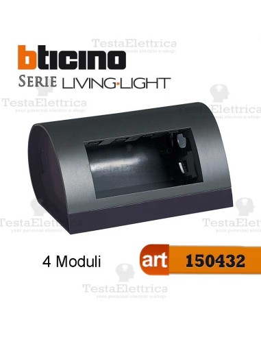 Cassetta da tavolo per 4 Moduli LivingLight Bticino
