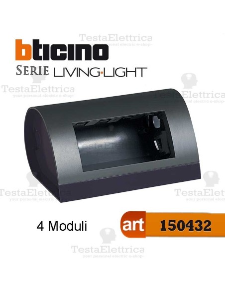Cassetta da tavolo per 4 Moduli LivingLight Bticino