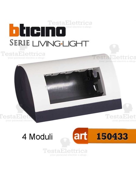 Cassetta da tavolo per 4 Moduli LivingLight Bticino