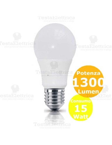 Lampadina a led  goccia 15 Watt E27