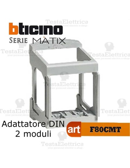 Adattatore DIN per 2 moduli Matix o Magic
