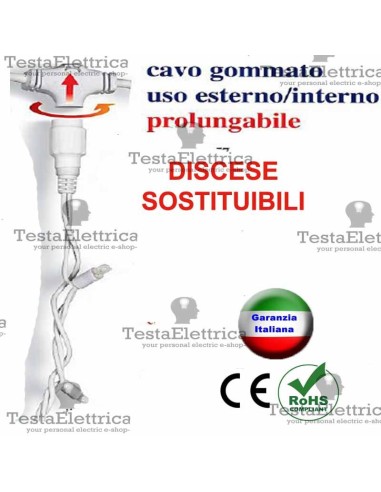Tenda Luminosa a Led pofessionale  3 metri prolungabile RosaChristmas