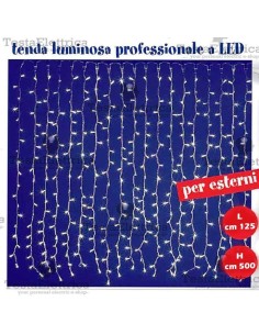 Tenda Luminosa a Led pofessionale  3 metri prolungabile RosaChristmas