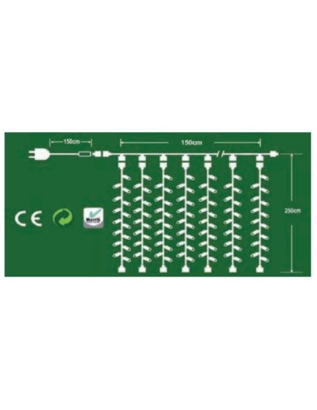 Tenda Luminosa a Led pofessionale  2,5 metri prolungabile in orizzontale e verticale
