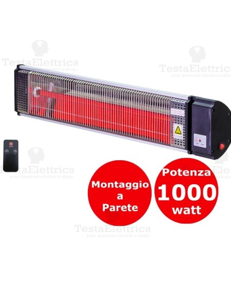  Stufa a parete con telecomando per bar patio garage