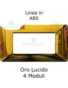Placca in ABS Oro Lucido compatibile con serie Bticino Matix 
