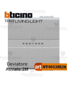 Deviatore 1P 2 moduli  Bticino LivingLight Tech