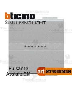 Pulsante 1P 2 moduli  Bticino LivingLight Tech