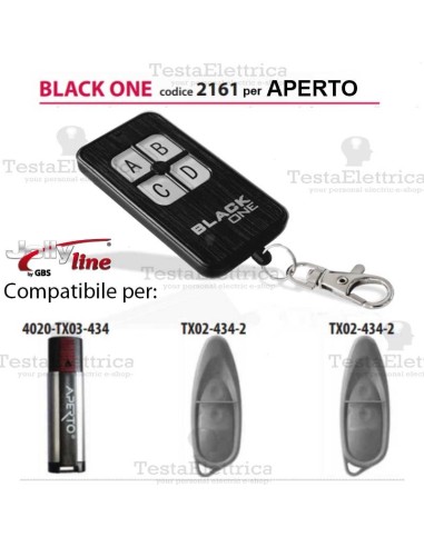 Black One 2161 Radiocomando compatibile APERTO Gbs JollyLine