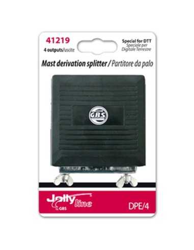 Partitore da palo 4 DPE/4 Gbs 4 uscite con attacco F 
