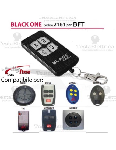 Telecomando compatibile BFT auto apprendente BlackOne