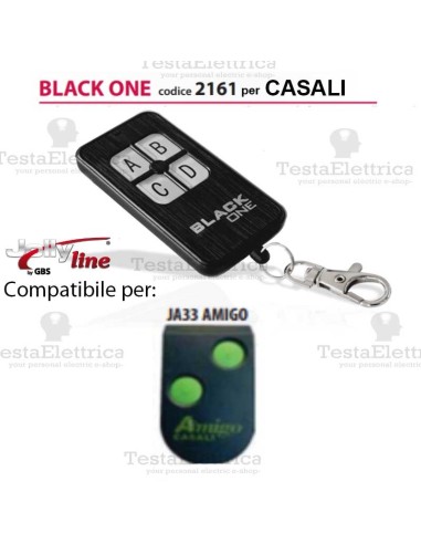 Black One 2161 Radiocomando compatibile CASALI Gbs JollyLine