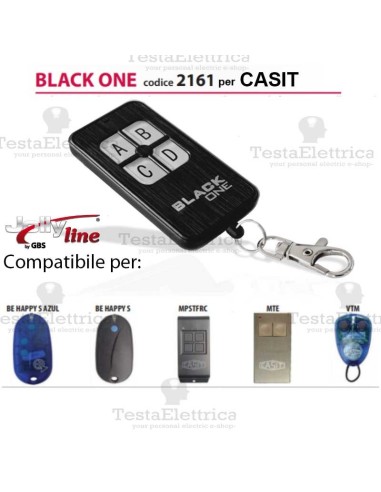 Black One 2161 Radiocomando compatibile CASIT Gbs JollyLine
