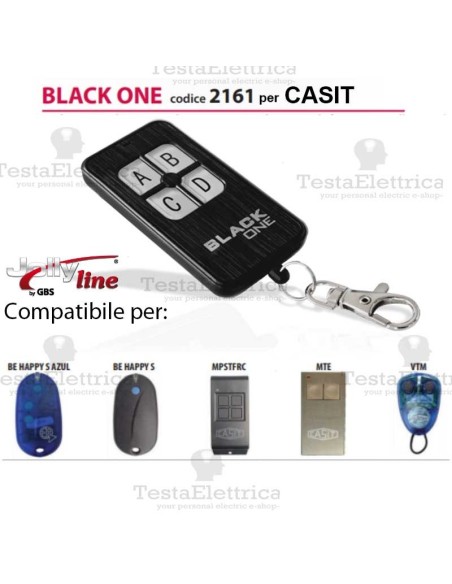 Black One 2161 Radiocomando compatibile CASIT Gbs JollyLine