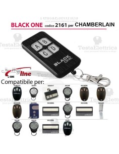Black One 2161 Radiocomando compatibile CHAMBERLAIN Gbs JollyLine