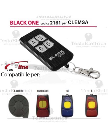 Black One 2161 Radiocomando compatibile CLEMSA Gbs JollyLine