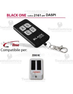 Telecomando compatibile DASPI  auto apprendente BlackOne