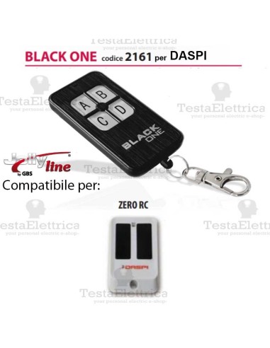 Telecomando compatibile DASPI  auto apprendente BlackOne