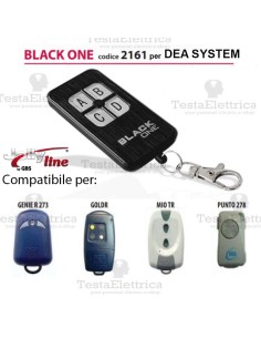 Black One 2161 Radiocomando compatibile DEA SYSTEM Gbs JollyLine