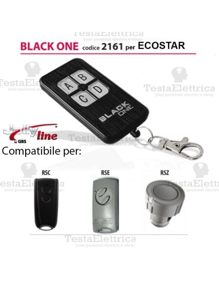 Black One 2161 Radiocomando compatibile ECOSTAR Gbs JollyLine