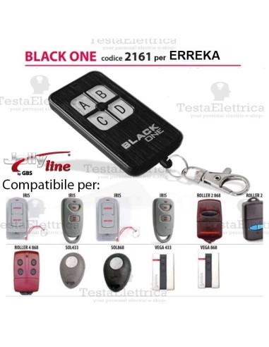 Black One 2161 Radiocomando compatibile ERREKA Gbs JollyLine
