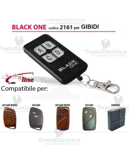 Black One 2161 Radiocomando compatibile GIBIDI Gbs JollyLine
