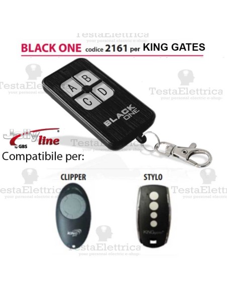 Black One 2161 Radiocomando compatibile KING KATES Gbs JollyLine